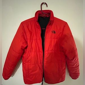 North Face Red Puffer Jacket Large Youth